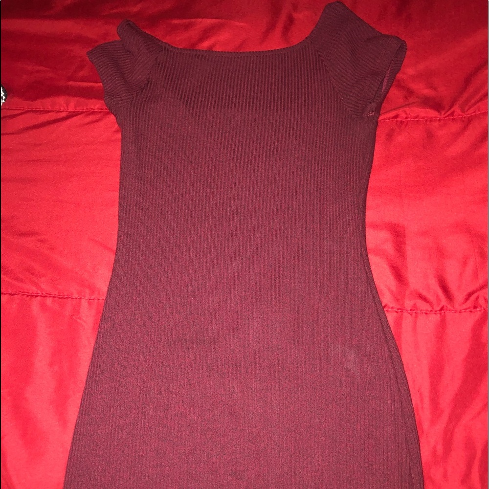 Maroon long dress